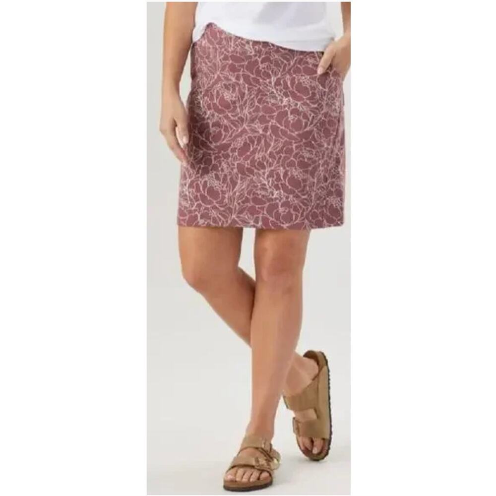 Duluth Trading Co Women's Mini Skirt - Pink Floral